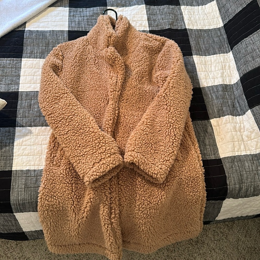 Love Tree fuzzy jacket.